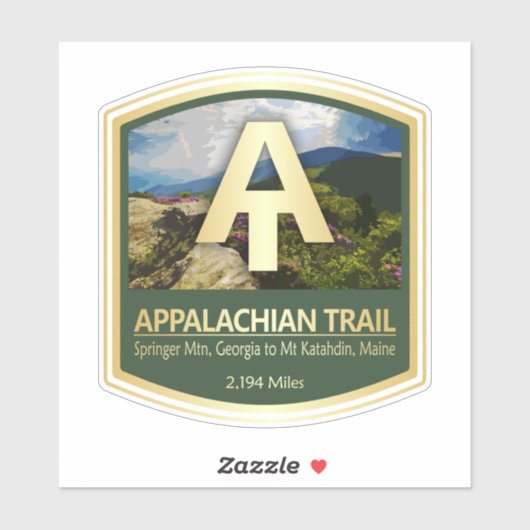 Appalachian Trail (PF) Aufkleber (Blatt)