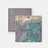 Appalachian Trail Plaque Unicoi Gap GA Magnet (Vorderseite/Rückseite)