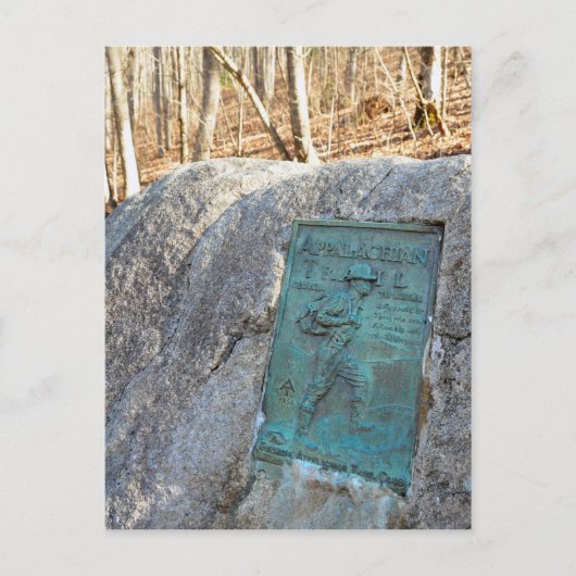 Appalachian Trail Plaque Unicoi Gap GA Tasse Postkarte (Vorderseite)