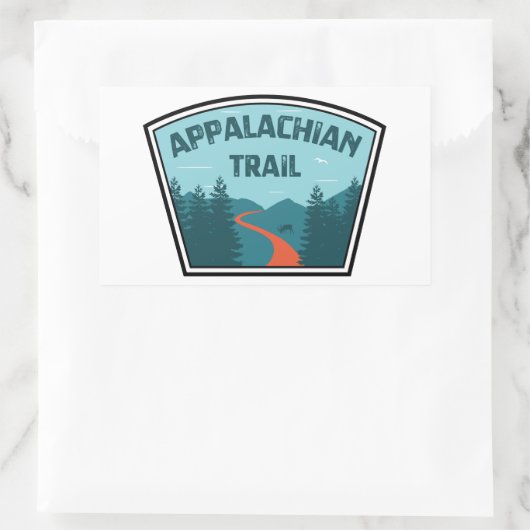 Appalachian Trail Rechteckiger Aufkleber (Tasche)