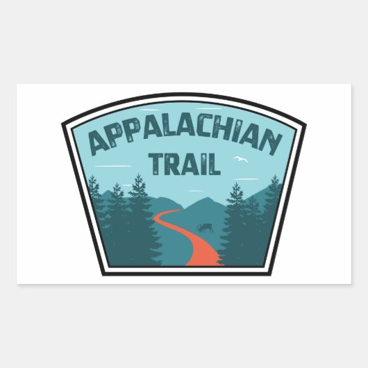 Appalachian Trail Rechteckiger Aufkleber (Vorderseite)