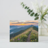 Appalachian-Trail-Reise Postkarte (Stehend Vorderseite)