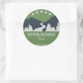 Appalachian Trail Runder Aufkleber (Tasche)