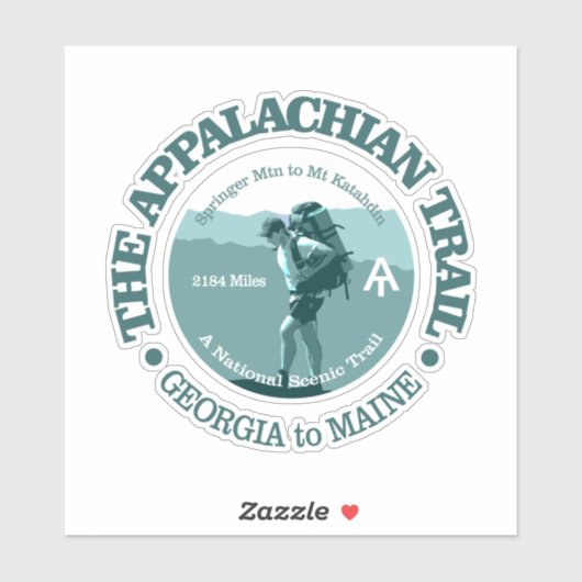 Appalachian Trail (T) Aufkleber (Blatt)