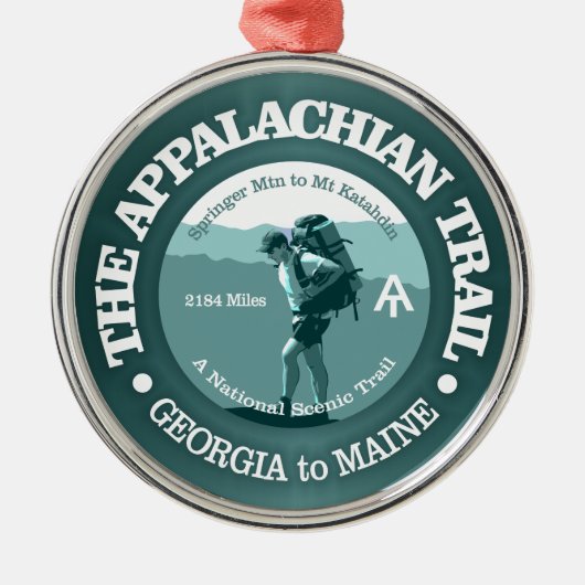 Appalachian Trail (T) Ornament Aus Metall (Vorne)