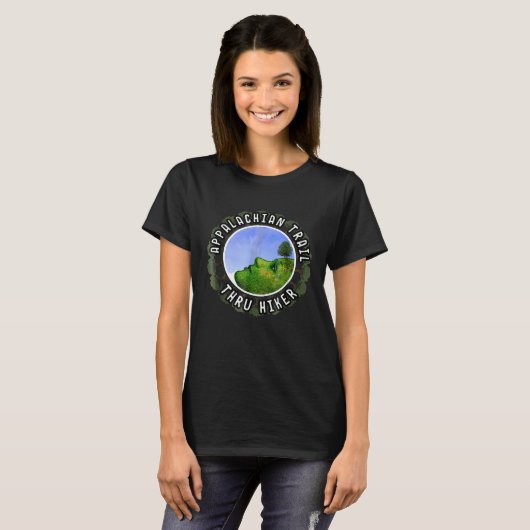 Appalachian Trail Thru Hiker und Backpacker Campin T-Shirt (Vorne ganz)