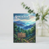 Appalachian Trail USA Postkarte (Stehend Vorderseite)