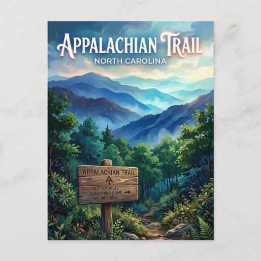 Appalachian Trail USA Postkarte (Vorderseite)