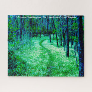 Appalachian Trail Virginia Weihnachtsgrüße Puzzle