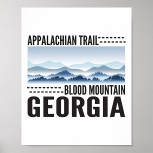 Appalachian-Trail-Wanderer beim Wandern am Blood M Poster