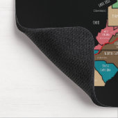 Appalachian-Trail-Wanderkarte Mousepad (Ecke)