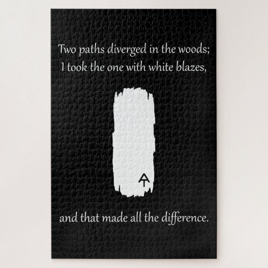 Appalachian Trail White Blaze Paths Divertiert Puzzle (Vertikal)