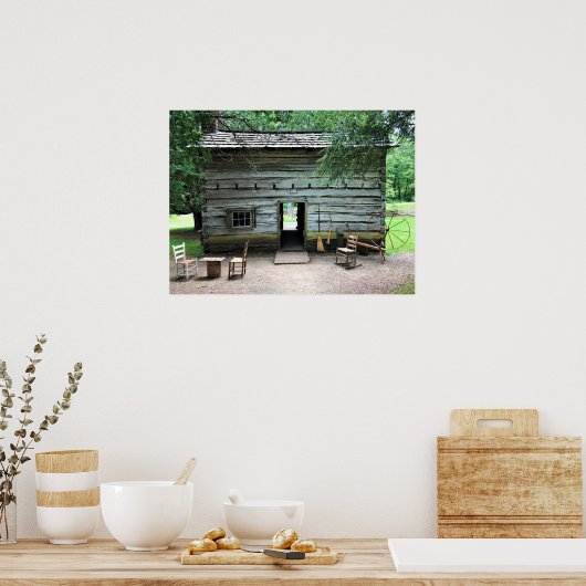 Appalachian Zuhause in Mabry Mill, Virginia Poster (Küche)