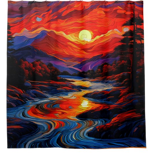 Appalachische Berge 2004 Duschvorhang (Vorderseite)