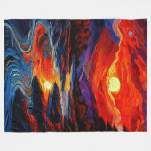 Appalachische Berge 2004 Fleecedecke (Vorderseite (Horizontal))