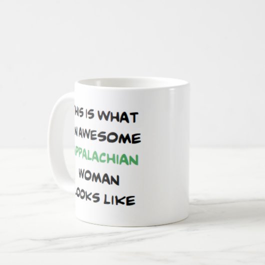 appalachische Frau, phantastisch Kaffeetasse (Vorderseite Links)