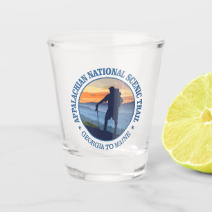 Appalachische nationale landschaftliche Spur Schnapsglas