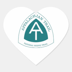 Appalachische Spur Herz-Aufkleber