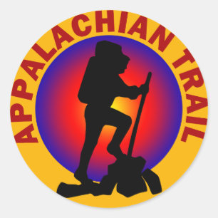 Appalachische Spur Runder Aufkleber