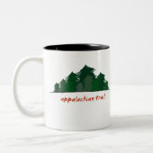 Appalachische Spur (Wald) Zweifarbige Tasse (Links)