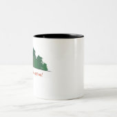 Appalachische Spur (Wald) Zweifarbige Tasse (Mittel)