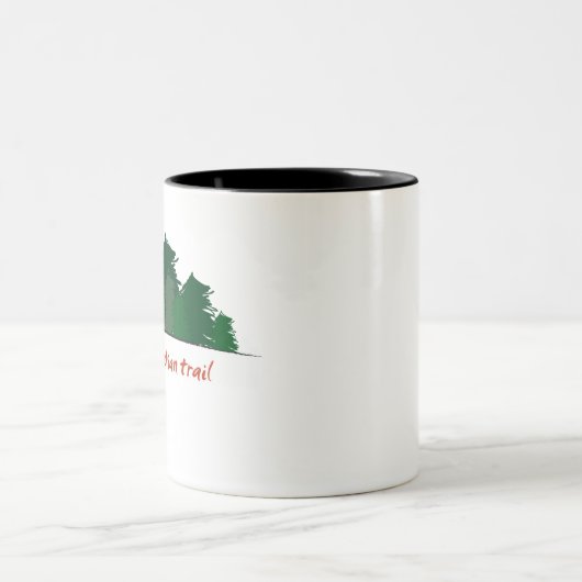 Appalachische Spur (Wald) Zweifarbige Tasse (Mittel)