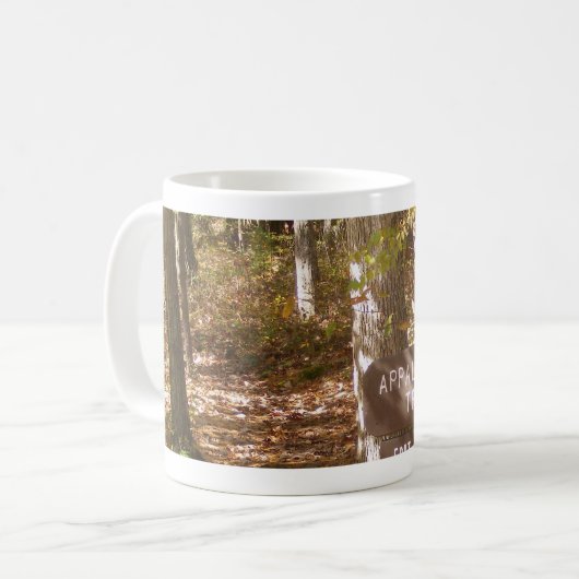 appalachischer Hinterzeichenpennsylvania-Fall Kaffeetasse (Vorderseite Links)