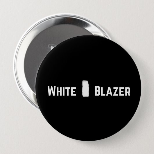 Appalachisches Hinter"Weiß-Blazer" Button (Vorne & Hinten)