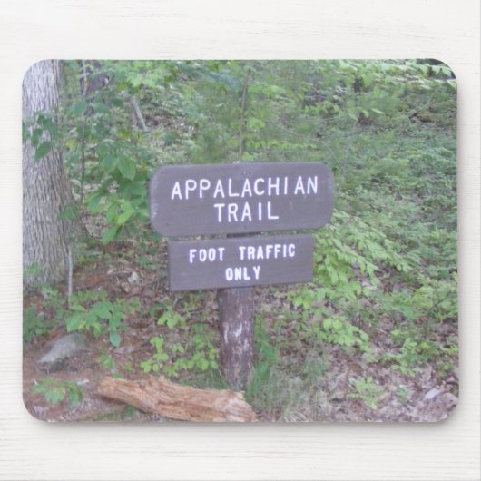 appalachisches Hinterfußwegenzeichen Mousepad (Vorne)