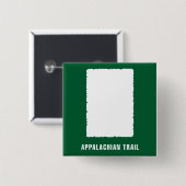 Appalachisches Hinterweiße Flamme Button (Vorne & Hinten)