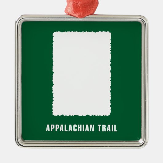 Appalachisches Hinterweiße Flamme Ornament Aus Metall (Vorne)
