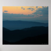 Appalastian Mountain Sunset Poster (Vorne)