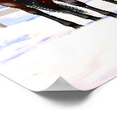 Appaloosa brauner Bucht Pferde im Schnee Poster (Ecke)