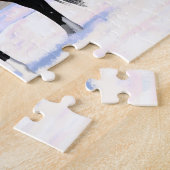 Appaloosa brauner Bucht Pferde im Schnee Puzzle (Seite)