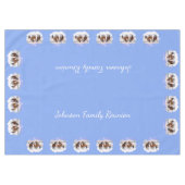Appaloosa brauner Bucht Pferde im Schnee Tischdecke (Vorderseite (Horizontal))
