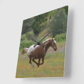 Appaloosa Clock Quadratische Wanduhr (Winkel)