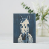 Appaloosa cyanotype postkarte (Stehend Vorderseite)