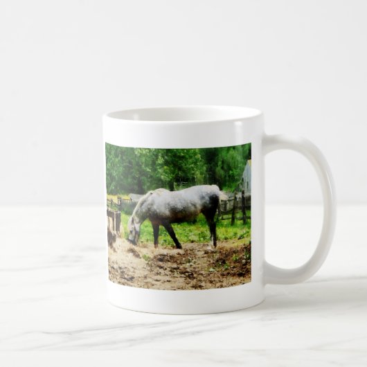 Appaloosa Eating Hay Kaffeetasse (Rechts)