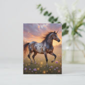 Appaloosa-Einhorn  Postkarte (Stehend Vorderseite)