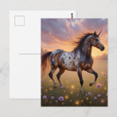 Appaloosa-Einhorn  Postkarte (Vorne/Hinten)