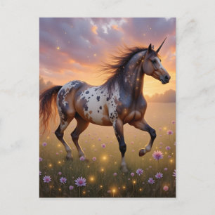 Appaloosa-Einhorn Postkarte