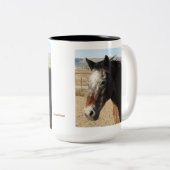 Appaloosa-gepunktetes Pferd Zweifarbige Tasse (VorderseiteRechts)