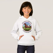 Appaloosa Horse and Bluebird individuell anpassbar Hoodie (Vorne ganz)