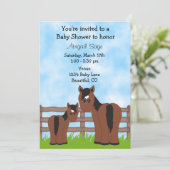 Appaloosa Horse Baby Dusche Einladung (Stehend Vorderseite)