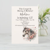 Appaloosa Horse Birthday Einladung (Stehend Vorderseite)