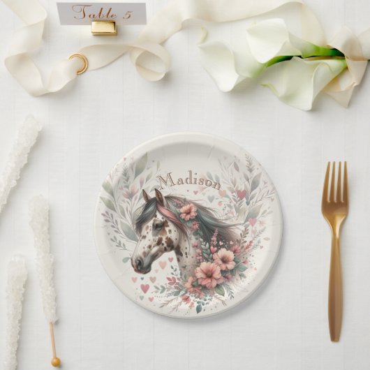 Appaloosa Horse Birthday Pappteller (Hochzeit)
