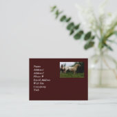 Appaloosa Horse Business Card Visitenkarte (Stehend Vorderseite)