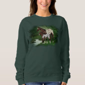 Appaloosa Horse Mare and Foal Sweatshirt (Vorderseite)