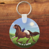 Appaloosa Horse Monogram Schlüsselanhänger (Rückseite)