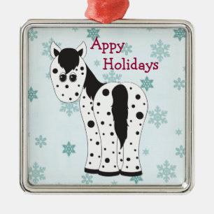 Appaloosa Horse Ornament Aus Metall